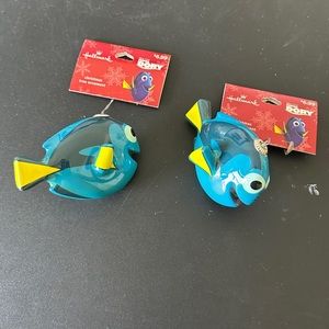 Pair of 2 Disney Dory Christmas Ornaments